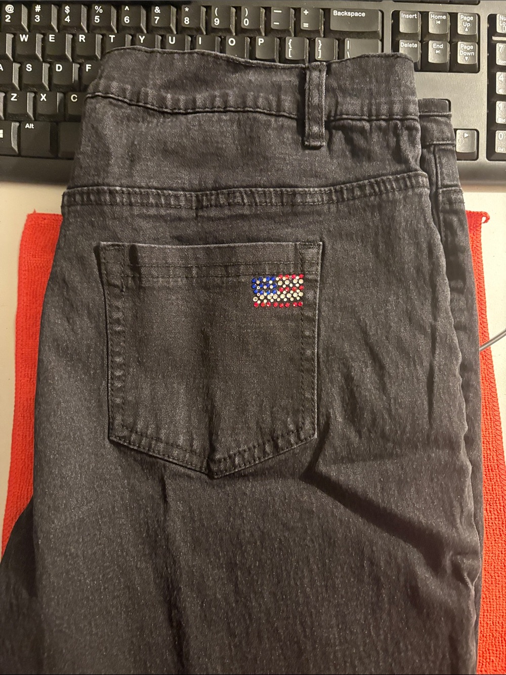 DG2 by Diane Gilman Dark Black Bootcut Jeans - Picture 4 of 4